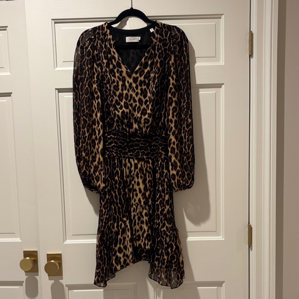 A.L.C. Sidney Leopard Print Dress
